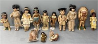 Native American Dolls Lot Collection