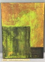 MCM Abstract Oil Painting on Canvas Signed Sitzer