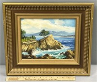 Rocky Coastline Oil Painting on Canvas