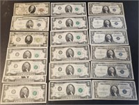US Currency incl Silver Certificates