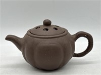 Vintage Clay Lotus Shaped Teapot