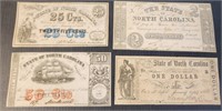 State of North Carolina US Currency 1800s