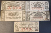 State of North Carolina 1800s US Currency