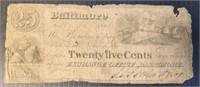 Baltimore MD US Fractional Currency 1841