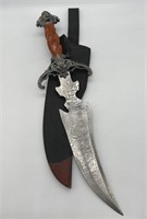 Jim Frost Damascus Dragon Slayer Display Knife 21"