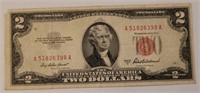 1953 Red Seal American $2.00 Series Bill