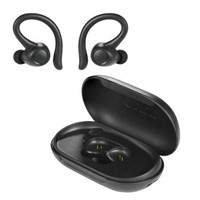 New - onn. Wireless Headphones  Black w/Case