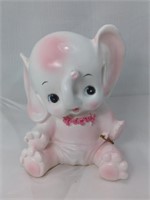 1964 Relpo Ceramic Pink Baby Girl Elephant