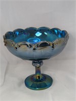 Beautiful Indiana Glass Co. Blue Iridescent