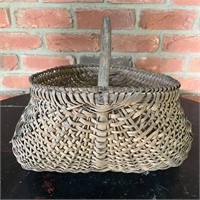 Antique Large Buttocks Basket