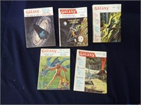 SET OF 5 GALAXY SCIENCE FICTION  MAGAZINES