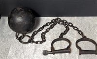 Rare* Antique (1800's) 15 Lbs.Ball & Chain with