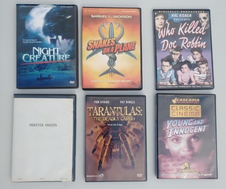 Six Classic DVD's Monsters Makers As Shown