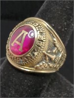 1976 Alma College 10 KT Gold Class Ring By