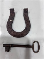 Horse shoe & skeleton key