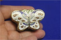 Chinese Cloisonne Butterfly Trinket Box
