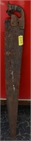 109B: Antique handsaw, 48” blade