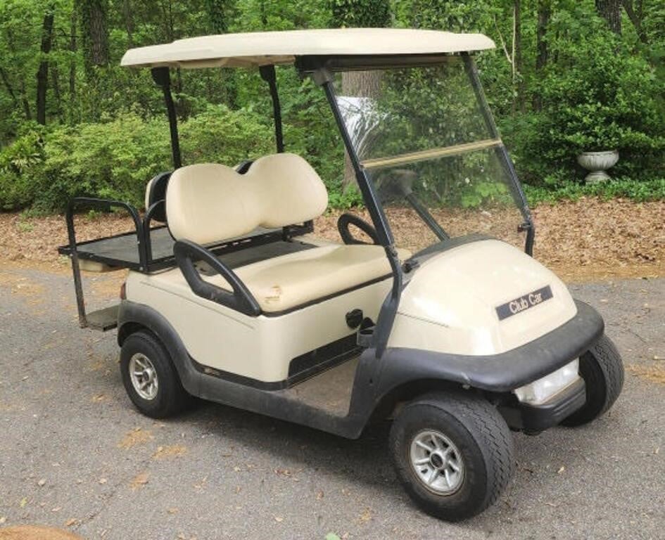 Club Car golf cart with charger