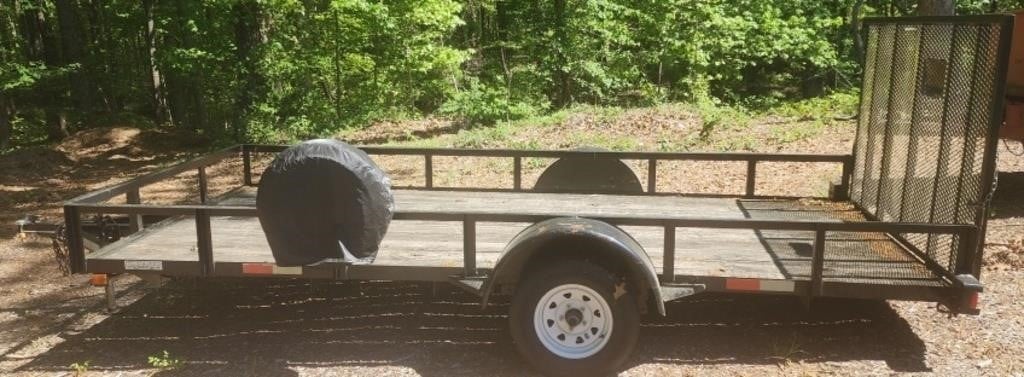 6'x 14' superior utility trailer with spare tire