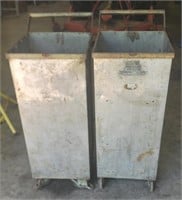 Tall metal rolling carts 3ft tall with wheels