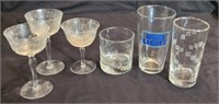 Assorted Clear glass