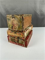 Antique Vintage cigar boxes
