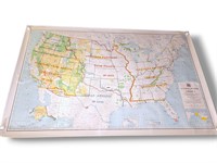 1964 United States National Parks Boundaries Map