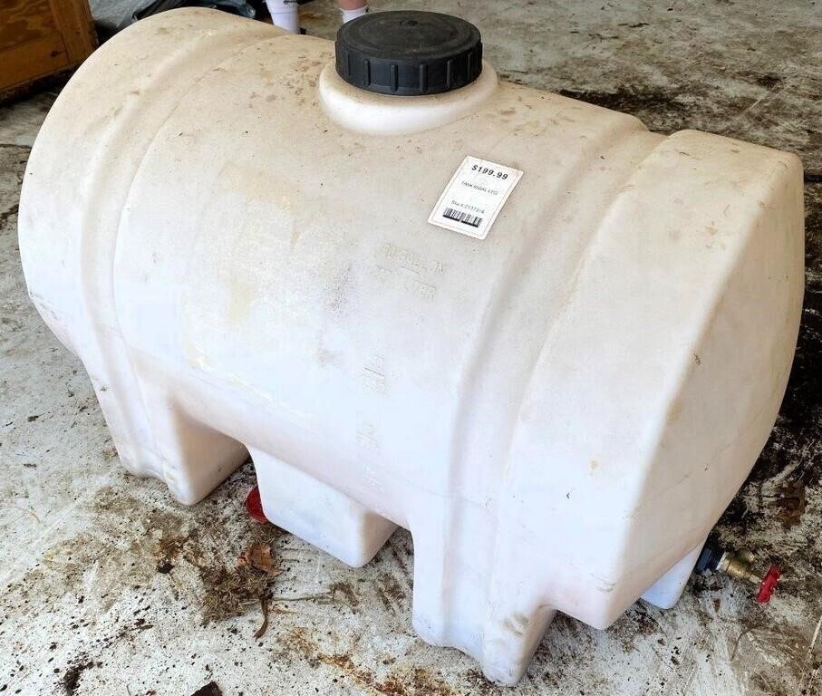 65 gal. poly tank with hose  valve