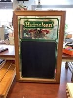 Large Heineken mirror chalkboard sign