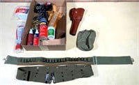 ammo belt & gun cleaning related