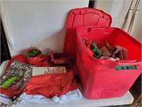 Tote and Christmas decor accessories