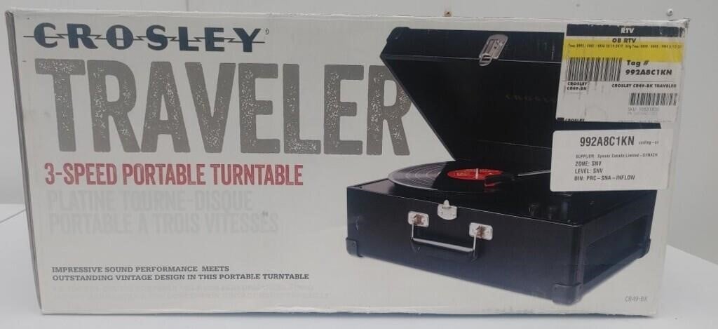 Crosley Traveler 3 Speed PortableTurntable