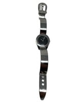 Womans Gucci belt style silver tone watch
