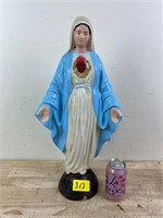 Concrete Mary statue