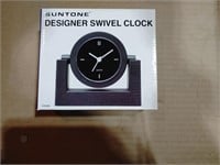 Suntone Battery Powered Designer Swivl Clock