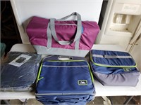 Diaper backpack and cooler bags