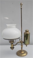 19th Century Adjustable Oil Lamp 22" T