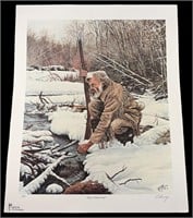R.G. Finney "Pause at Brush Creek" S/N Print