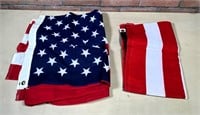 2 cloth US flags - 3x5ft