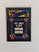 1982 Nintendo Donkey Kong My High Score