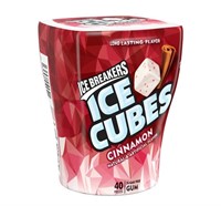 40pc IceBreakers ICE CUBES Cinnamon SugarFree Gum