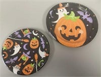 Lot of 2 8ct Halloween Theme Paper Plates