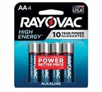 RAYOVAC High Energy AA Batteries 4ct