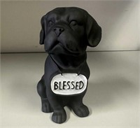 BLESSED Small Resin Dog Tabletop Decor 6in