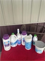 Large amount of partial pool cleaners & basket