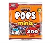 200ct Tootsie Roll Pops Mini Lollipops 18 Flavors