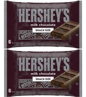 2 Bags of HERSHEY'S Milk Chocolate Snack Size 10oz