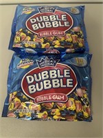 2 Bags of Dubble Bubble 16oz Bubble Gum