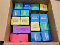 Assorted EMPTY Pokémon Tins/Boxes
