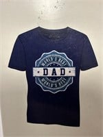 XL Worlds Best Dad Navy Tee Great for Fathers Day